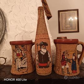 Trittico sardo vintage in sughero