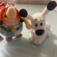 Peluche Obelix e idefix serie Asterix il gallico