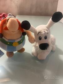 Peluche Obelix e idefix serie Asterix il gallico
