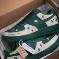 Sneakers Unisex Verde Bianco Streetwear Nuove