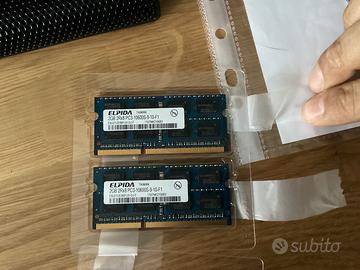 2 BANCHI DI MEMORIA RAM PER PC