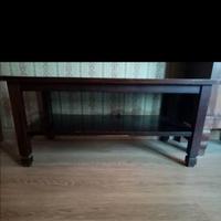 Tavolino da salotto in legno scuro 85x44 cm