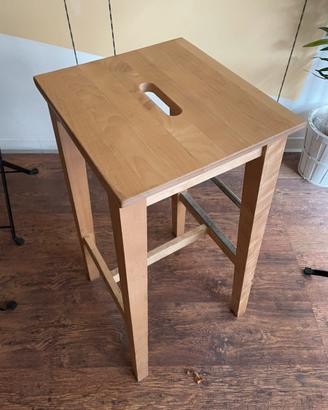 Sgabello alto in legno