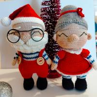 bambola amigurumi babbo natale 