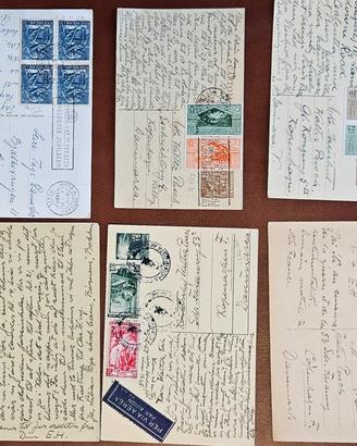 L'otto 6 cartolined'epoca,regno d'Italia e vatican