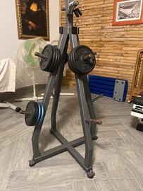 Porta pesi,step e panca