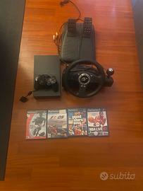PlayStation 2 + volante Logitech e giochi