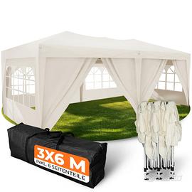 Gazebo apertura a OMBRELLO 6x3 bianco o blu