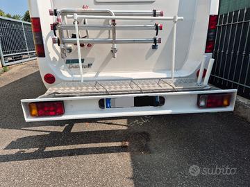 Portamoto da camper con rampa