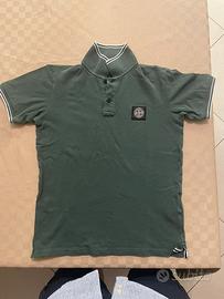 Polo Stone Island verde bambino taglia 10anni