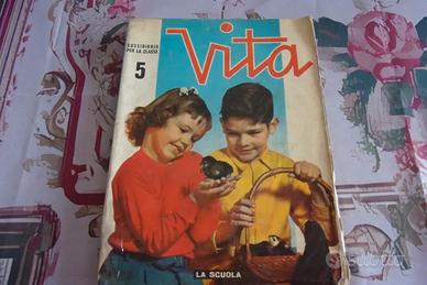 Sussidiario scolastico vintage VITA del 1966, 5^