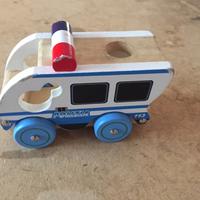 Macchina polizia in legno