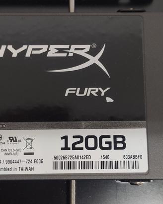 Memoria SSD 120gb Hyperx Fury