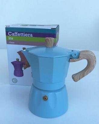 Caffettiera iris in lega di alluminio, 3 tazze