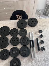 Manubri modulari/variabili in bilanciere piu 20kg 