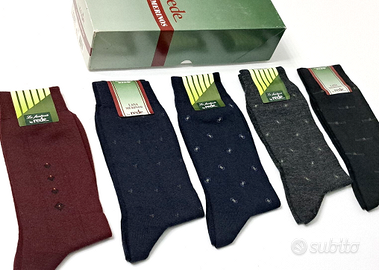 SCATOLA 5 PAIA CALZE CORTO UOMO *REDE_LANA VERGINE