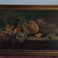 Antico dipinto olio su tela