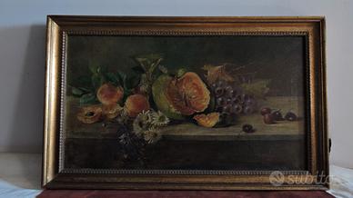 Antico dipinto olio su tela