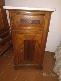 Coppia comodini legno antico, A 85, L 48, P 30