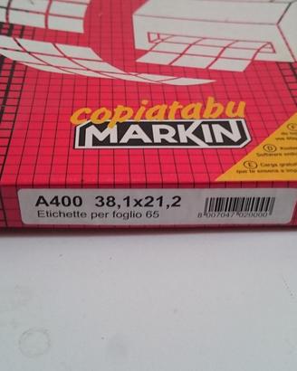 Etichette per stampanti su fogli A4