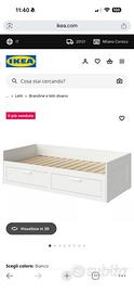 Letto singolo + letto estraibile e 2 cassetti