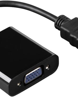 Cavetto adattatore ingresso HDMI/ uscita VGA F + J