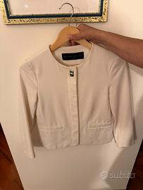 Bolero / Giacca cropped Zara Basic bianca