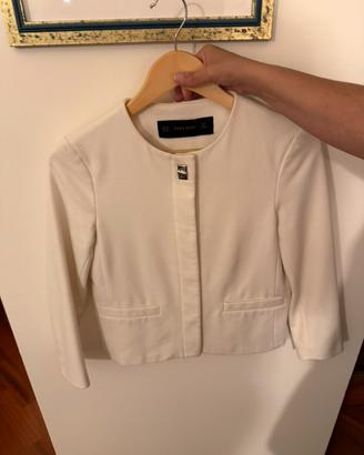 Bolero / Giacca cropped Zara Basic bianca
