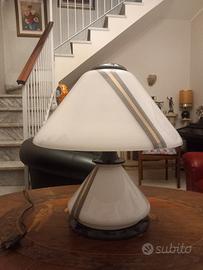 lampada Abat-jour vintage vetro a fungo grande 