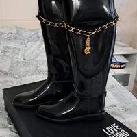 stivali pioggia moschino