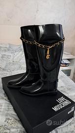stivali pioggia moschino