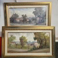 Coppia di quadri/quadro De Magistris