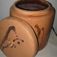 Orcio in terracotta anni '50 per olive cm. 26x30 h