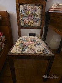 Sedia vintage in legno