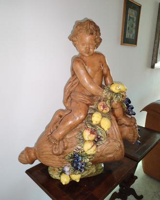 statua in terracotta artigianale