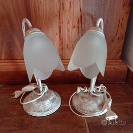 Set 2 lampade da comodino Made in Italy 