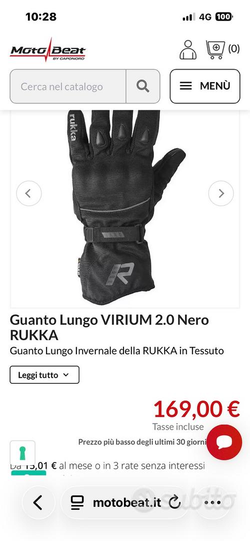 Rukka Virium 2.0 GTX Guanti Moto (Black/Yellow,11