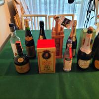 Set Bottiglie Vini Liquori Vintage