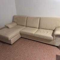 Divano letto 3 posti con penisola