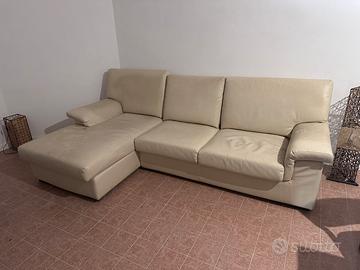 Divano letto 3 posti con penisola