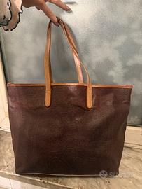 Etro shopper borsa a spalla donna vera pelle