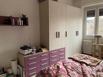 Armadio 5 ante (2 mezze) con 8 cassetti