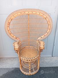 poltrona vimini a Pavone 