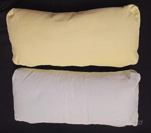 Coppia di cuscini verde e azzurro sfoderabili