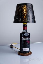 Lampada Artigianale con Bottiglia Brockmans Gin