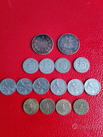 16 monete vecchie lire italiane
