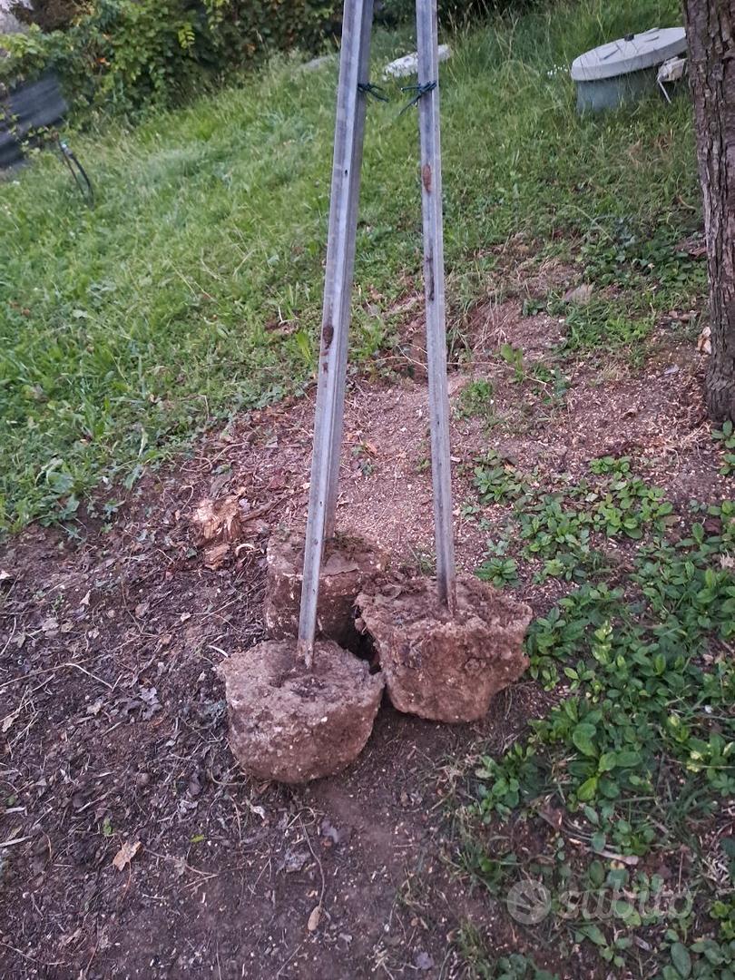 Parapetto in tubo metallico industriale zincato. - Giardino e Fai da te