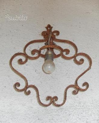 Aplique in ferro battuto lampade da muro