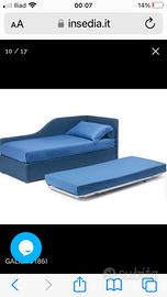 Letto singolo con doppio letto estraibile