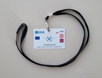 Stampa su BADGE (tessera - card) Patentino drone